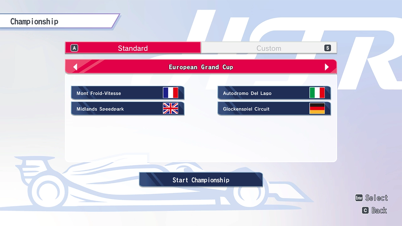 大会モード メニュー