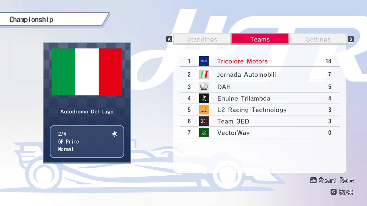 大会モード メニュー